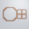 Ekena Millwork Medium Johnston Decorative Fretwork Wood Wall Panels, Wood (Paint Grde), 25 3/4"W x 15 3/8"H x 3/8"T WALW16X16X0375JHNMF - alternate 4